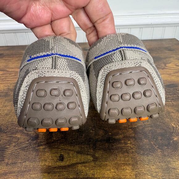 Rothys Mens Size 7.5 The Driving Loafer Gray Desert Camo Shoes Washable Comfort